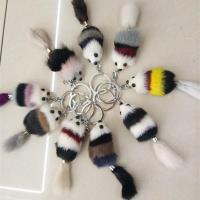 [买二送一]钥匙扣挂件水貂毛可爱小老鼠狐狸钥匙扣挂饰毛绒挂件 小老鼠钥匙扣颜色随机