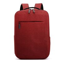 双肩包男背包女初高中生学生书包15.6寸笔记本电脑包大容量旅行包 红色[普级款]