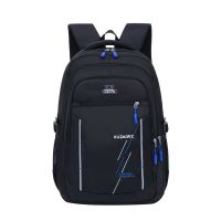 男童书包小学生4-6-9年级儿童轻便减负双肩包初中大容量男孩背包 蓝色[无礼品]