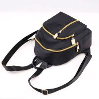 迪丽热巴同款双肩包女包2021新款潮流小包牛津布背包韩版书包 sj黑色