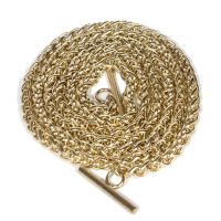 女士包金属链条配件T字扣带孔包包单肩斜跨肩带子包带链子服饰DIY Y1链 100cm