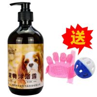 狗狗沐浴露杀菌除臭杀螨狗狗洗澡用品宠物沐浴露泰迪金毛狗狗通用 杀菌除臭防虫止痒-500ml 1瓶[送礼品]