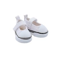 20厘米棉花娃娃帆布鞋EXO娃娃鞋子6分BJD娃娃明星玩偶换装配件 白色