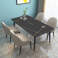 简约风皮革桌垫现代简约家用防水防油防烫茶几化妆台餐桌垫茶几垫 线条经典黑色 皮质桌垫[宽60长60]