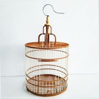 特价大号精品塑钢画眉鸟笼鸟笼塑料鸟笼平顶鸟笼子 裸笼(无配件、送钩子)