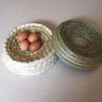 鸽子窝草窝鸽子用品用具信鸽巢盆赛鸽鸽窝小鸟窝玉米皮防侧翻草窝 精品玉米皮鸽窝