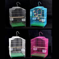 大号鸟笼子大号虎皮鹦鹉笼文鸟金属笼八哥鸟笼相思鸟笼繁殖笼 蓝色_ 单笼标配