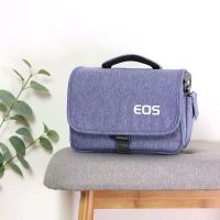 佳能相机包单反单肩便携微单文艺男女防水摄影700D80D200DM6800D 牛仔蓝 小号
