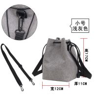 佳能尼康微单相机包单反便携保护套摄影内胆索尼富士收纳袋镜头袋 新款[浅灰小号可单肩]送肩带