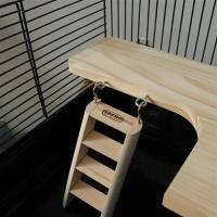 仓鼠龙猫松鼠跳板大踏板二层平台基础笼短边跳板仓鼠松鼠踏板玩具 梯子7*13cm