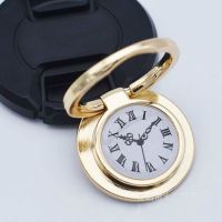 手机指环支架 金属创意钟表 苹果6p小米vivo通用新款懒人手指环扣 金色 1个