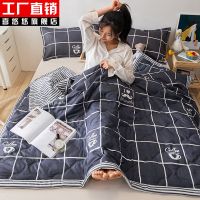 水洗棉空调被夏凉被双人夏被春秋薄被子夏天薄被子太空被夏季被芯 安逸 80x100cm 午休被