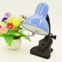 LED台灯学生宿舍床头夹子阅读便携台灯陶瓷灯头护眼台灯[9月19日发完] 蓝色 单台灯