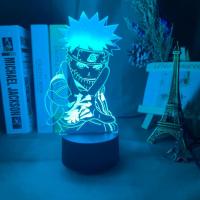火影忍者小夜灯动漫台灯生日礼物火影灯火影周边宿舍灯送男友同学 鸣人 七彩触摸款