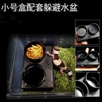 加湿躲避洞穴躲藏爬虫带盆山洞宠物守宫蜥蜴豹纹两用水盆加湿躲避 小号躲避 适合小号饲养盒