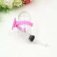 60ML真空水壶 仓鼠用品 金丝熊饮水器 仓鼠活体饮水器 金丝熊水壶 粉红色 60ml真空水壶