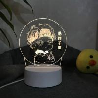 3d小夜灯台灯易烊千玺王俊凯蔡徐坤时代少年团创意闺蜜生日礼物女 易烊千玺USB 暖色[普通装]+送贺卡