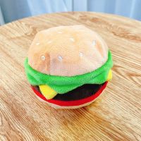 狗狗发声玩具耐咬磨牙狗解闷神器小狗用品宠物小型犬比熊泰迪幼犬 汉堡[10*15cm]可发声毛绒玩具