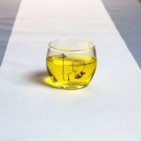 玻璃主人杯小茶杯加厚耐热小杯子功夫茶具品茗杯茶杯家用玻璃杯 净字单只小茶杯