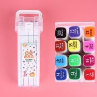 学生双头马克笔12色套装便宜动漫绘画设计1000色水彩笔幼儿园 双头桶装方杆12色马克笔 学生款适合中小学生