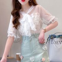 单/套装2021夏季超仙气质洋气重工上衣立体花朵装饰半身裙两件套 白色 [上衣] S [建议80-90]斤