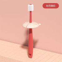 淘气宝贝 纳米乳牙刷[宝宝婴幼新生儿童小孩]软毛牙膏牙杯套装 [杜巴丽红]