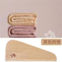 创意居家居用品用具小百货家用大全女生大学生宿舍干发帽好物神器 (单层)黄色-树懒