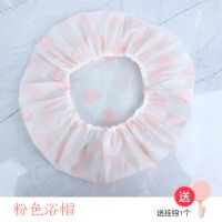 Brainbow浴帽女防水洗澡成人加厚淋浴帽头套可爱防油烟帽子发套 粉色水滴 1个装