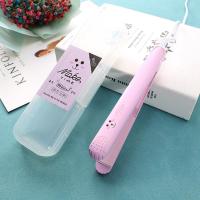 刘海卷夹发棒短发卷发棒盘发器甜甜圈熨板两用夹夹子玉米须夹板 浅粉卡通夹板 单品