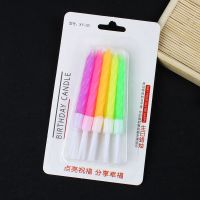 一次性生日蛋糕蜡烛创意儿童派对惊喜螺纹吸卡水晶蜡数字蜡烛 大号经典彩色50盒