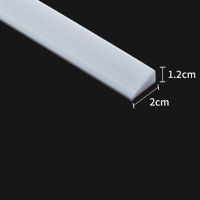 门槛防踩斜坡爬坡垫硅胶入户门槛条浴室隔水防水可弯曲水池挡水条 白色小号1.2cm高 长30cm[无安装工具]