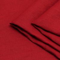 棉麻布料服装面料薄砂洗高档水洗竹节棉夏季连衣裙裤子苎麻布料 枣红 半米价