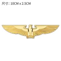 猎鹰老鹰金属飞鹰车标车贴大宏展翅3D个性创意创意3D立体尾标侧标 金色-猎鹰车贴