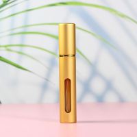 香水分装瓶便携旅行喷壶迷你玻璃空瓶高档按压补水喷雾空瓶子9ml 9ml荣耀金(收藏关注送赠品)