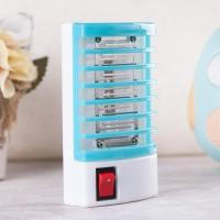 家用灭蚊灯电击光触媒LED捕蚊器无辐射静音餐厅驱蚊神器孕妇婴 普通小体积蓝色蚊灯(适用10平方) 套餐一:送刷子