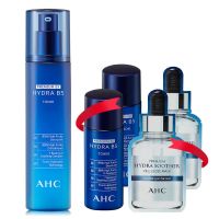 AHC爽肤水B5玻尿酸120ml补水保湿学生党湿敷水平价水乳护肤化妆品 120ml+20ml+20ml+2片 B5爽肤水