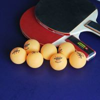 雷克斯140只加强加硬三星球40+高弹力新材料乒乓球训练专用球 黄色(10个)散装