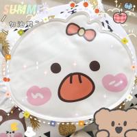 夏季降温冰垫坐垫卡通可爱学生宿舍午睡椅垫免注水凝胶透气冰凉枕 蝴蝶结小鸭冰垫 1个