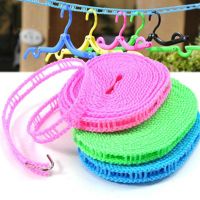 5米加粗晾衣绳室内户外免打孔凉衣防风防滑晾晒挂衣服被子绳子 颜色随机[加粗5米]