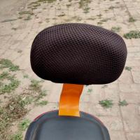 加大四季通用防水防晒隔热透气座垫电动车坐套自行车套电瓶车座套 黑色单独后靠