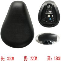 电动自行车坐垫车座电瓶车鞍座加大加厚坐凳塑底弹簧座子座椅通用 C款黑色
