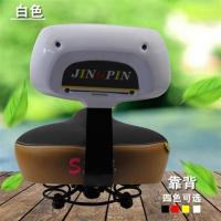 电动车鞍座电动车靠背老款二合一加厚型鞍座加靠背防水防晒中 白色