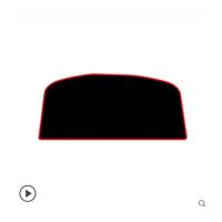 21款广汽本田缤智中控仪表台防晒避光垫装饰用品改装内饰配件遮阳 缤智[后窗垫]红边