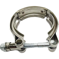 排气管V型卡箍消声器抱箍304不锈钢喉箍涡轮卡子沟槽管夹管箍卡环 #96卡(76mm-80mm)1只价