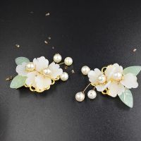 原创汉服蝶恋花头饰古风发饰流苏步摇边夹配饰少女超仙古装对夹 蝶恋花1对装[不带流苏]