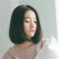假发女短发Bobo头中分内扣蓬松逼真自然修脸波波头整顶全头套 自然黑送发网