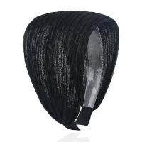 遮白发碎发压发宽边发箍女蕾丝布艺爆款带齿防滑头箍发带头饰 乌黑 银线