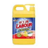 劳工牌洗洁精柠檬生姜餐具去油污大桶家庭装 清新柠檬1.68kg单瓶