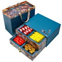 四大名茶浓香型铁观音茶叶2021新茶安溪茶叶乌龙茶礼盒 中秋送礼和礼625克礼盒装(蓝)