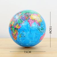 磁悬浮地球仪发光自转办公室桌面摆件永动机仪客厅圣诞节儿童礼物 大号蓝色发光中文版[无底座]